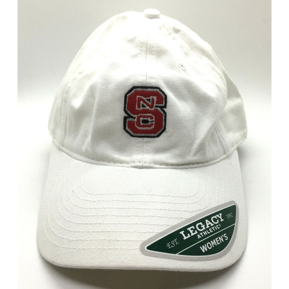 North Carolina State Womans Hat NCSU Wolf Pack White Cotton Legacy Athletics